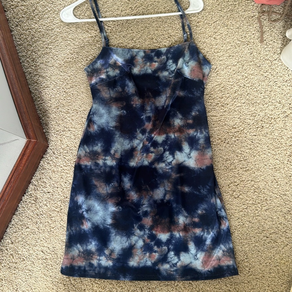 Blue mini dress